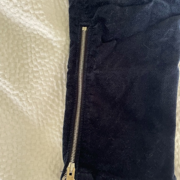Rag and Bone Velour Velvet Skinny Navy Pants 27 - Picture 6 of 7